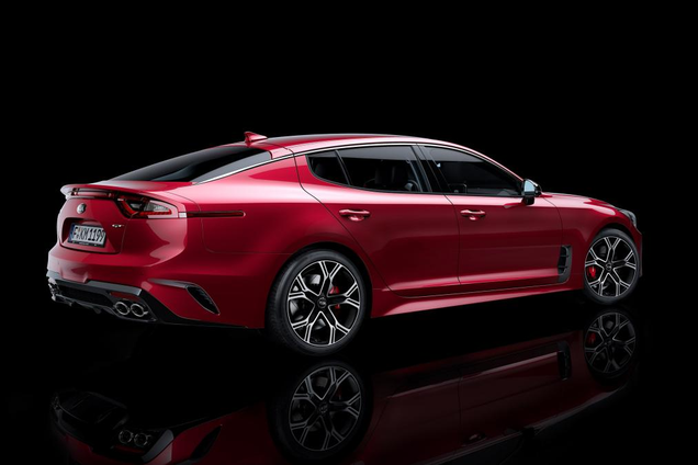 Illustration for article titled The Kia Stinger GT Is Kia's Fantastic 365 HP Rear-Wheel Drive Sport Sedan